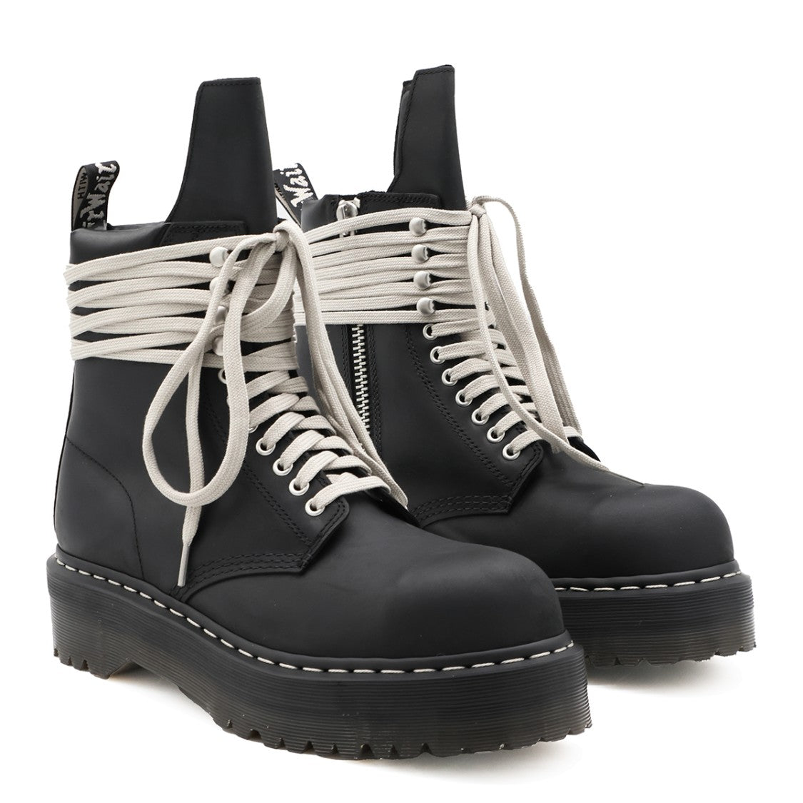 Dr. Martens X Rick Owens Lace-Up Chunky Platform Ankle Boots
