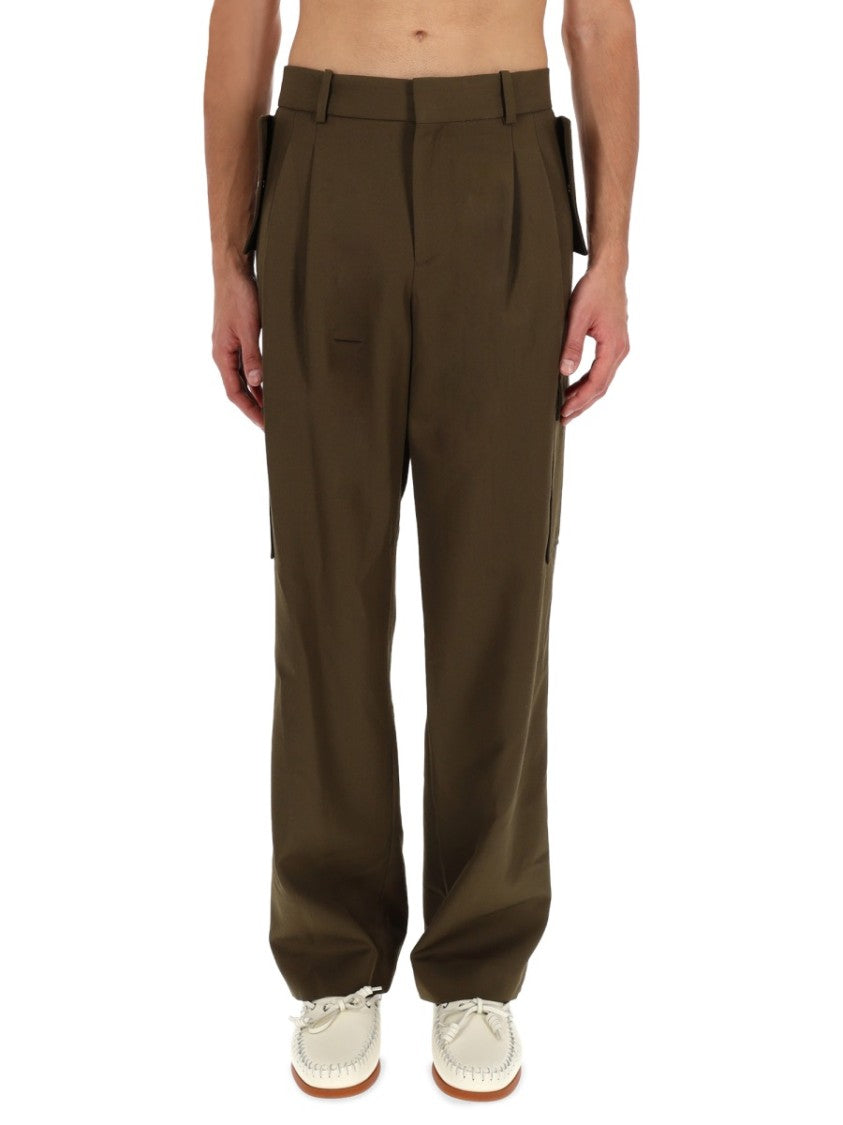 Drôle De Monsieur Straight-Leg Flap Pocket Cargo Pants