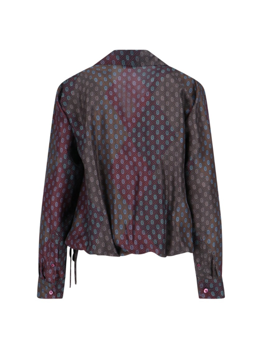 Dries Van Noten Habotai Silk Blouse – Multicolor