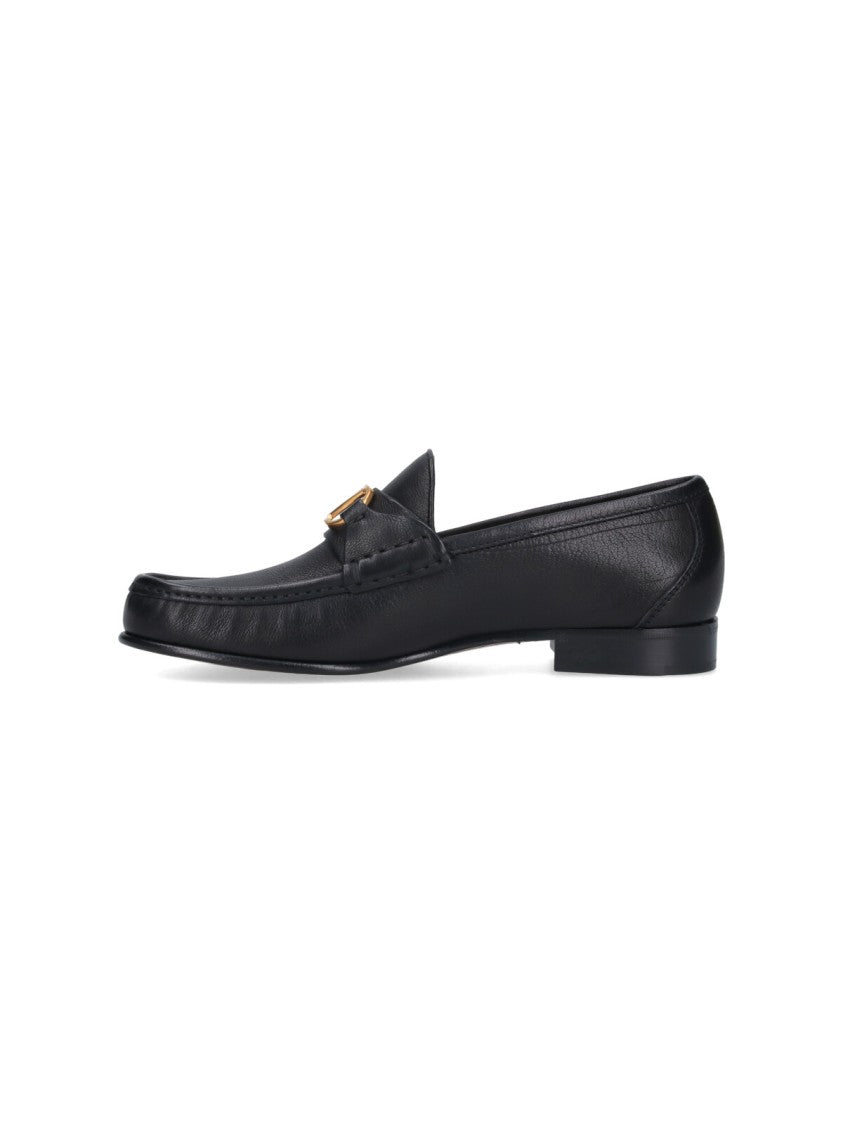 Valentino Garavani Vlogo Signature' Moccasins – Black