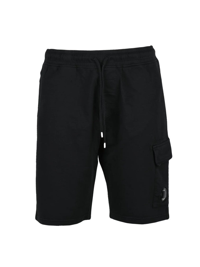 C.P. Company Black Cotton Sweatshorts