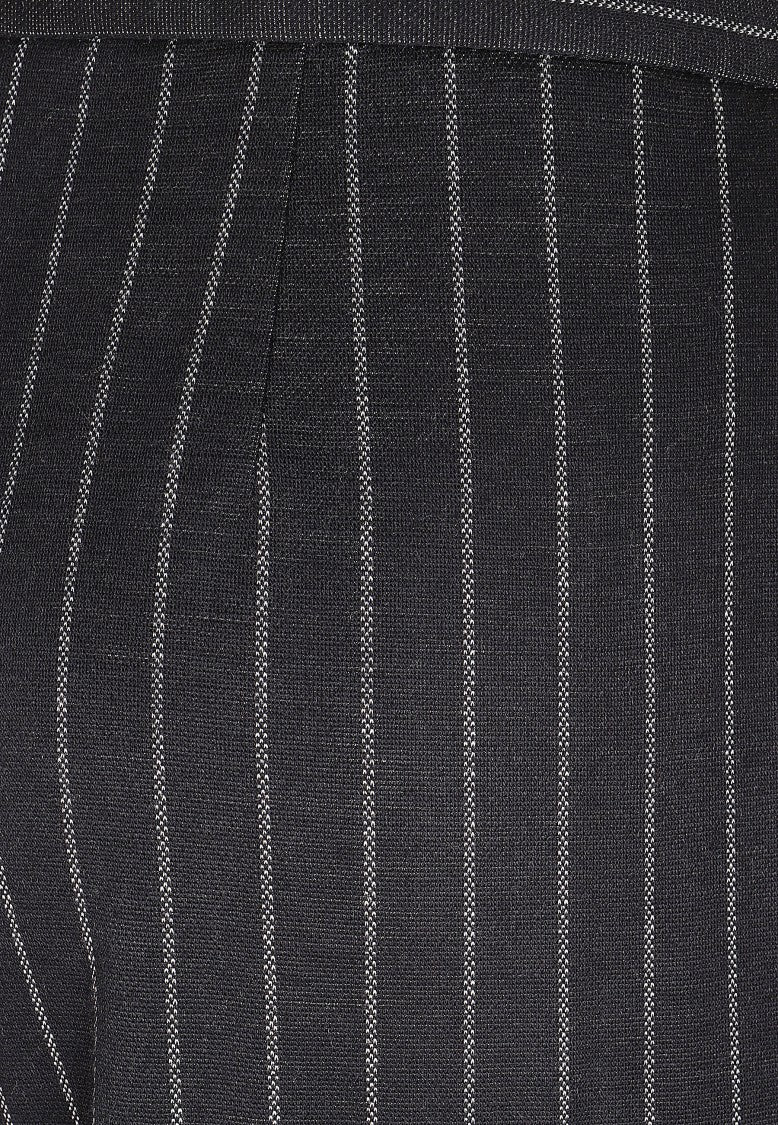 Max Mara Pinstriped Double-Pleated Wide-Leg Viscose-Wool Jersey Trousers