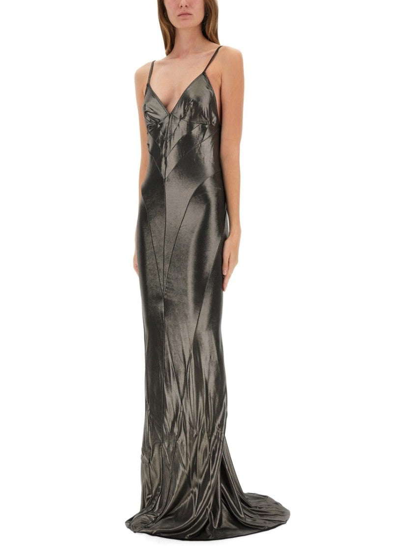 Rick Owens X Lilies Metallic Long Dress