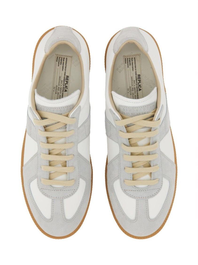 Maison Margiela Replica Leather Suede Overlays Sneakers