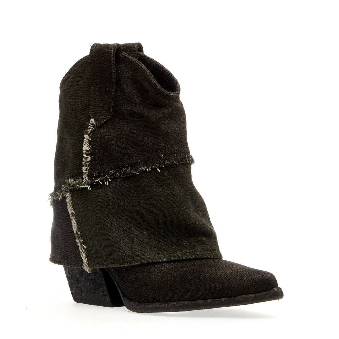 Elena Iachi Gray Jeans Cowboy Boots