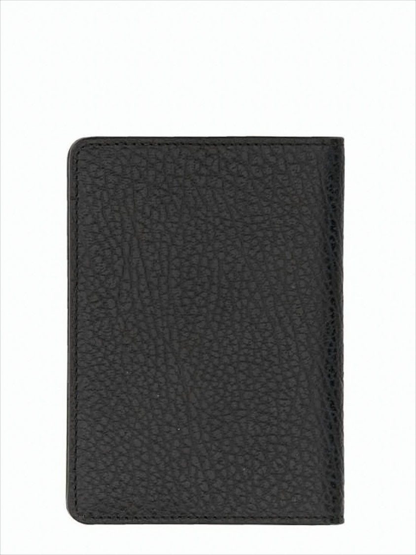 Maison Margiela Textured Leather Bifold Wallet With Minimalist Design