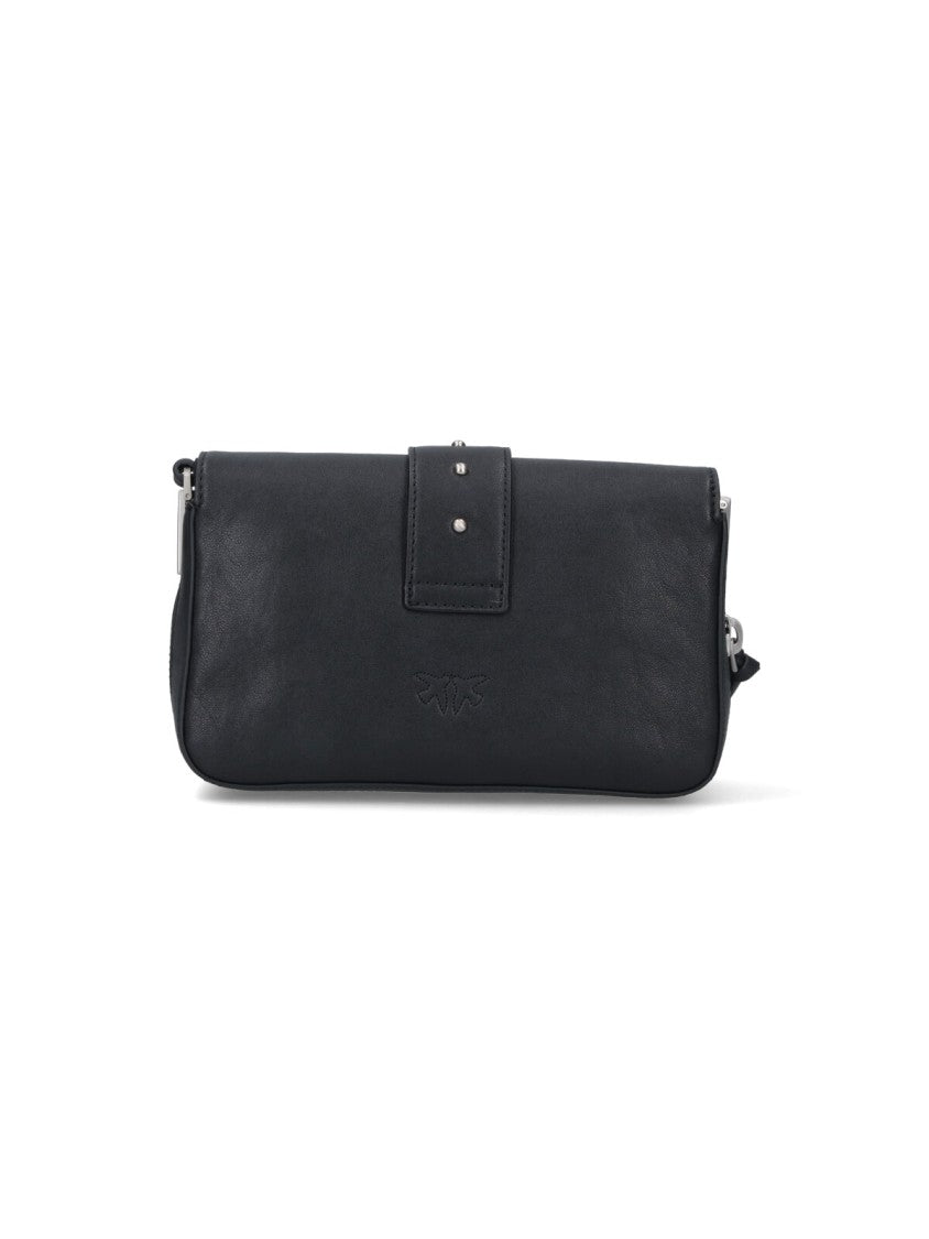 Pinko Minimalist Black Handbag With Structured Shape