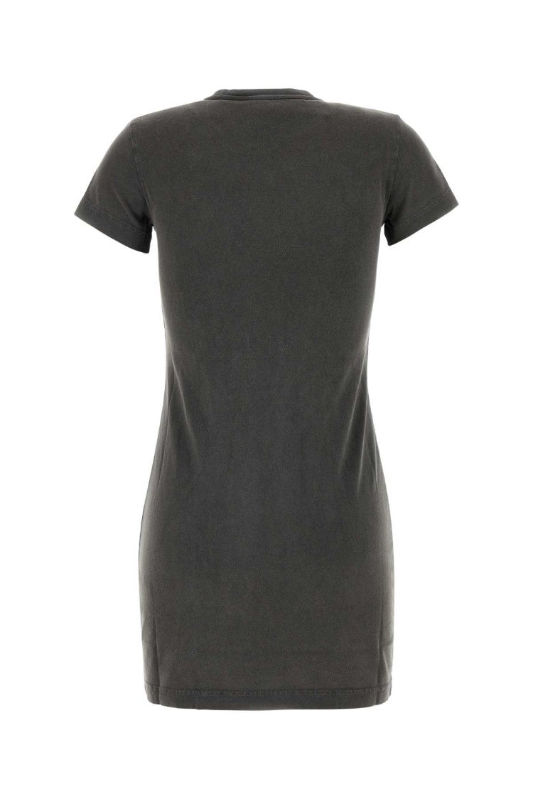 T By Alexander Wang Charcoal Cotton T-Shirt Mini Dress