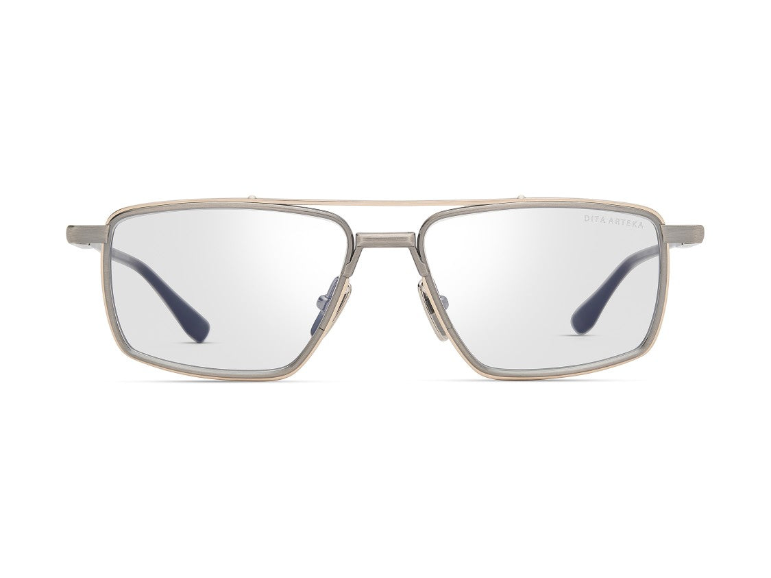 Dita Arteka Clear Lens Rectangular Titanium Sunglasses