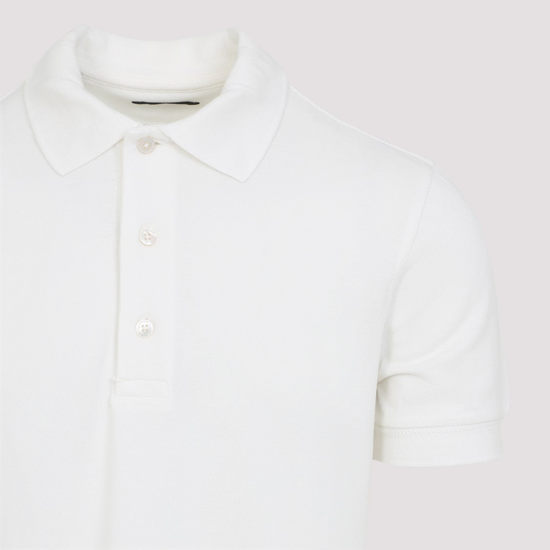 Tom Ford Off White Lyocell Polo