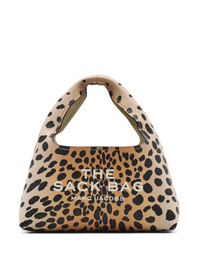 Marc Jacobs Leopard Print Leather Bag With Magnetic Fastening