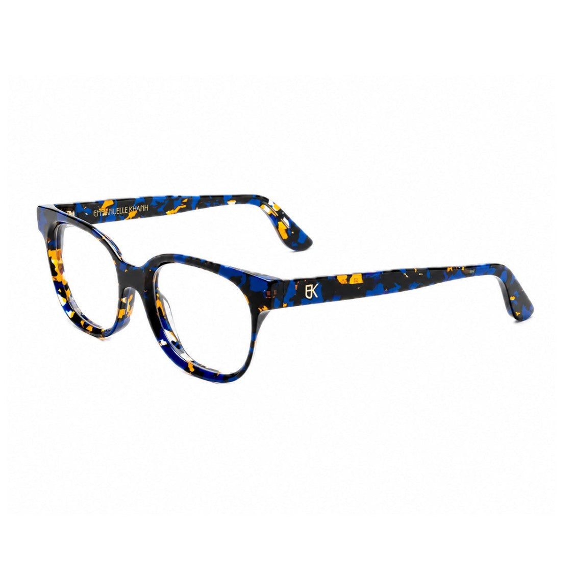 Emmanuelle Khanh Electric Blue Square Acetate Eyeglasses