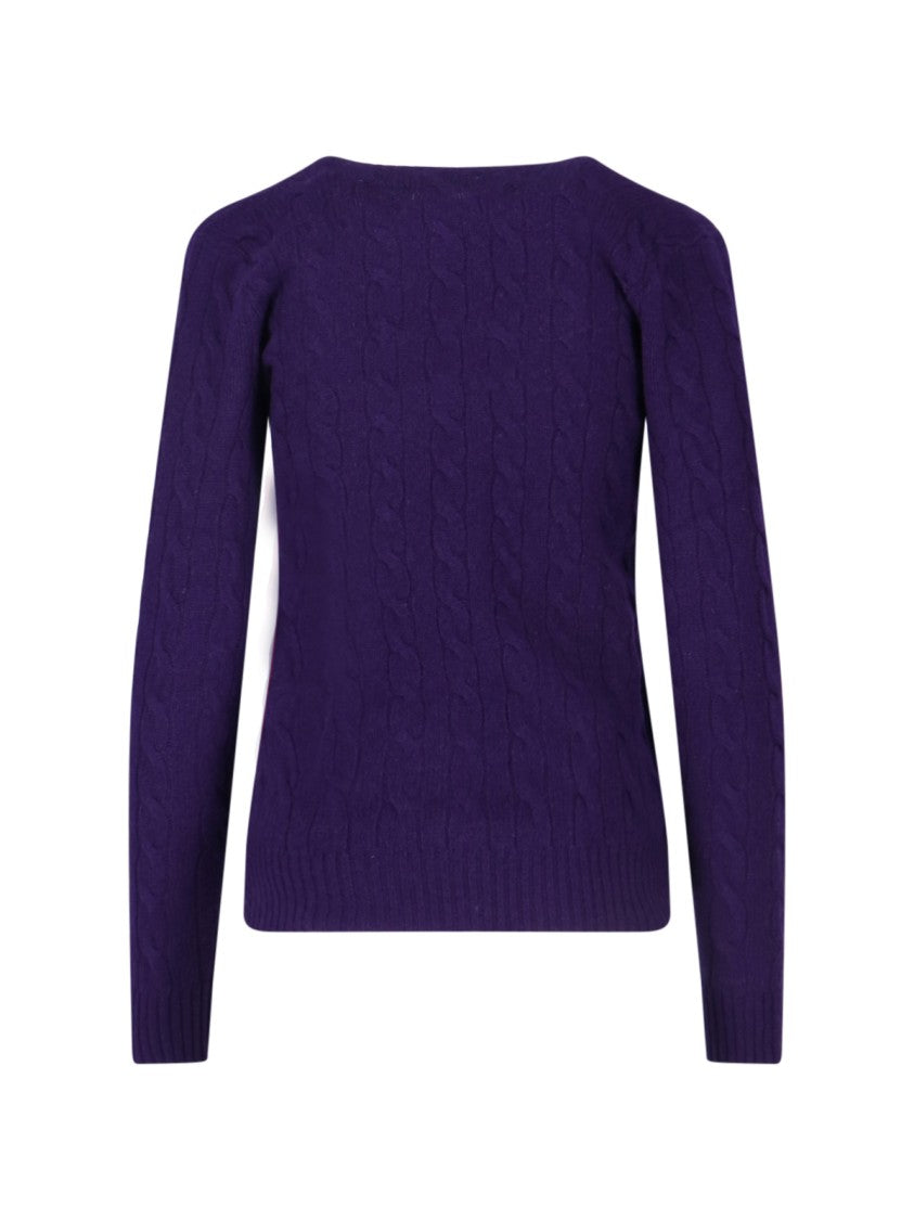 Polo Ralph Lauren Cable-Knit Sweater With Logo Embroidery