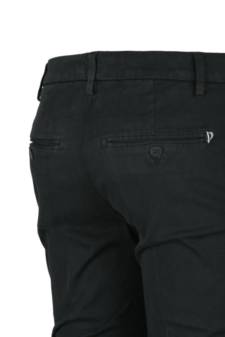 Dondup Perfect Black Tapered Leg Trousers