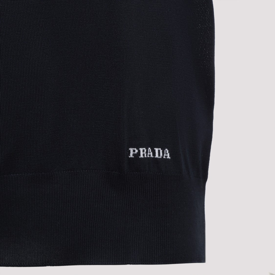 Prada Blue Silk Polo
