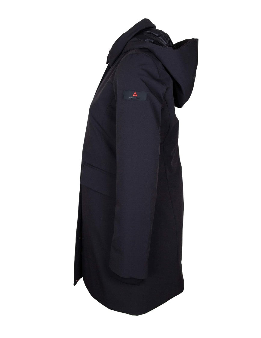 Peuterey Black Telia Ta 02 Stretch Nylon Parka
