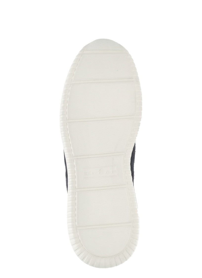 Hogan Blue Suede Low-Top Sneakers
