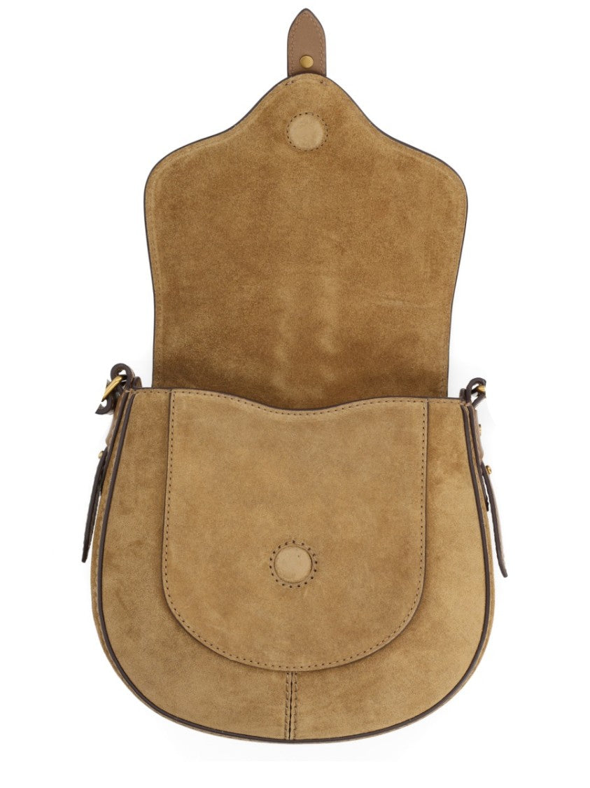 Isabel Marant Neutrals Altay Suede Saddle Shoulder Bag