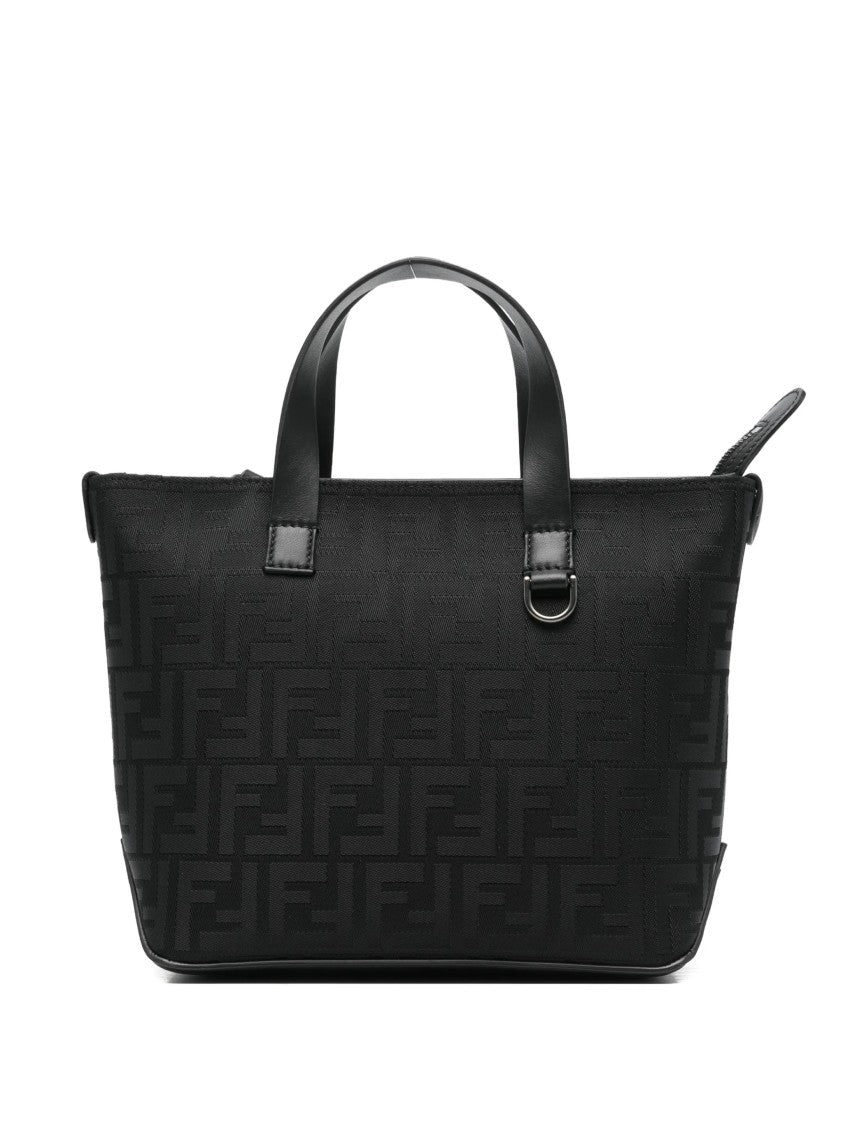 Fendi Grace Sm Nylon Ff Embossed Tote