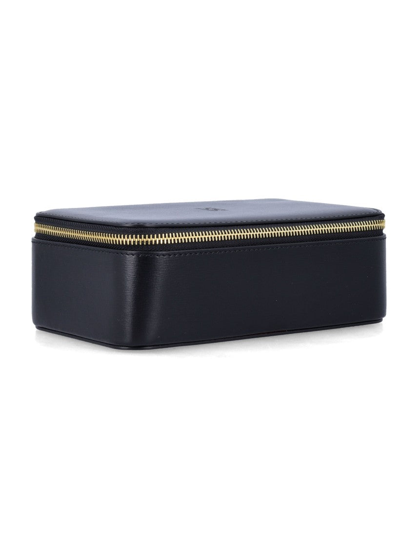 By Malene Birger Monogram Embossed Aya Cosmetic Case