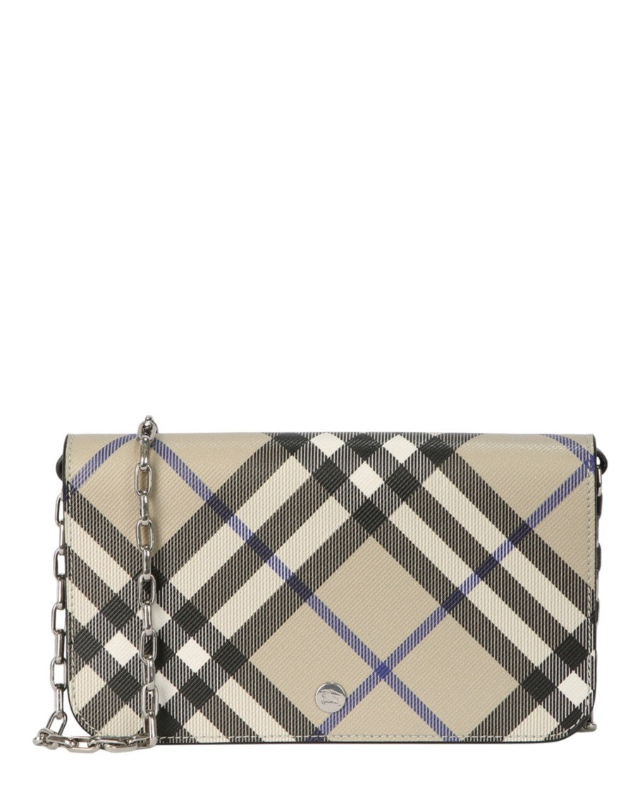 Burberry Ls Checkered Bi-Fold Wallet
