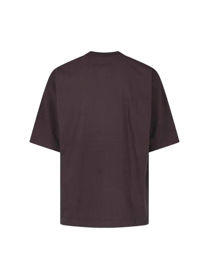Maison Mihara Yasuhiro Brown Printed Cotton T-Shirt