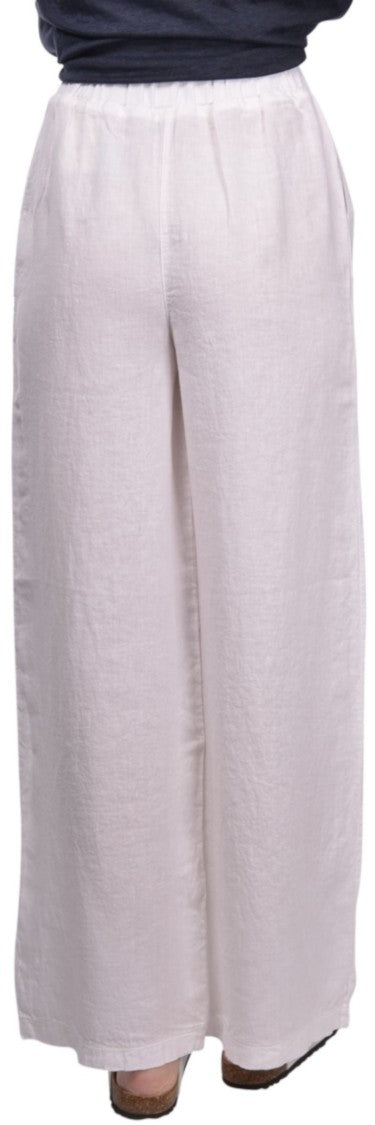 Paolo Fiorillo Capri Wide-Leg Linen Palazzo Pants