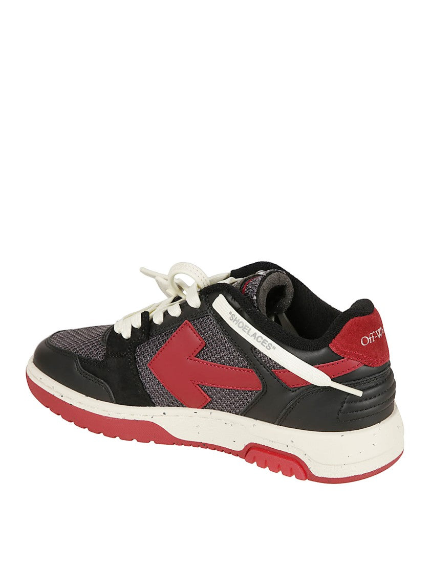 Off-White Sporty Black Mesh And Leather Off-White Sneakers