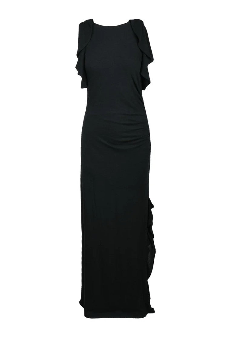 Iro Long Knit Dress - Black