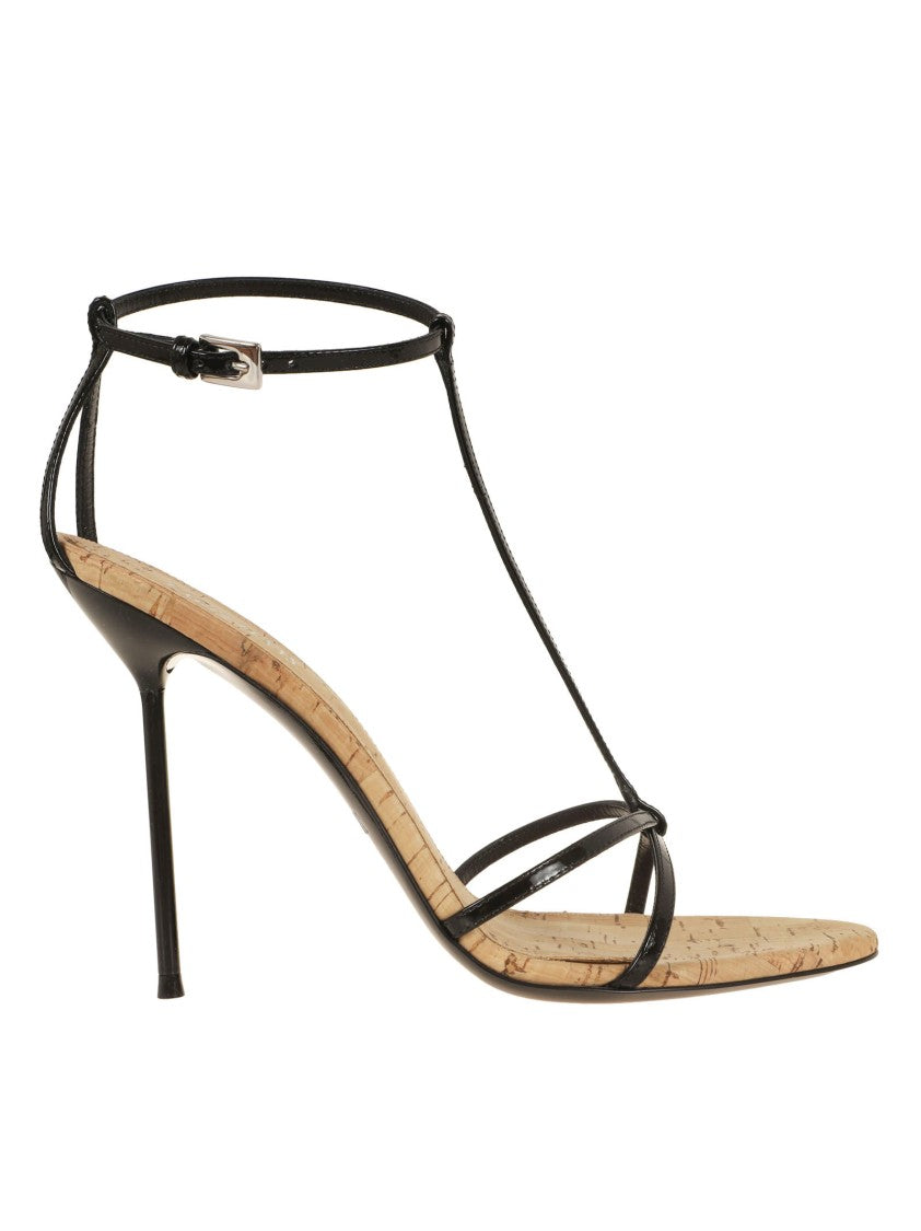 Paris Texas Lidia T-Strap Sandal With High Stiletto Heel