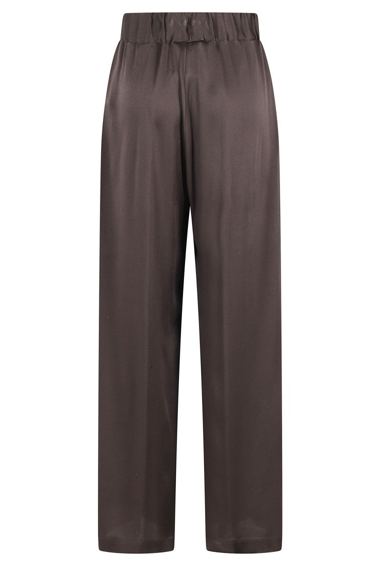 Semi Couture Brown Jhonny Viscose-Blend Tapered Pants
