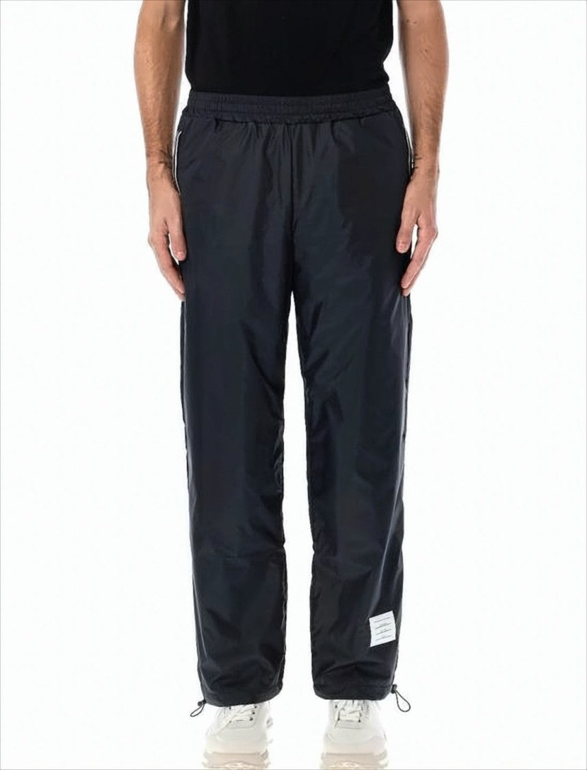 Thom Browne Streamlined Jogger Pants With Elastic Waistband And Side Pockets