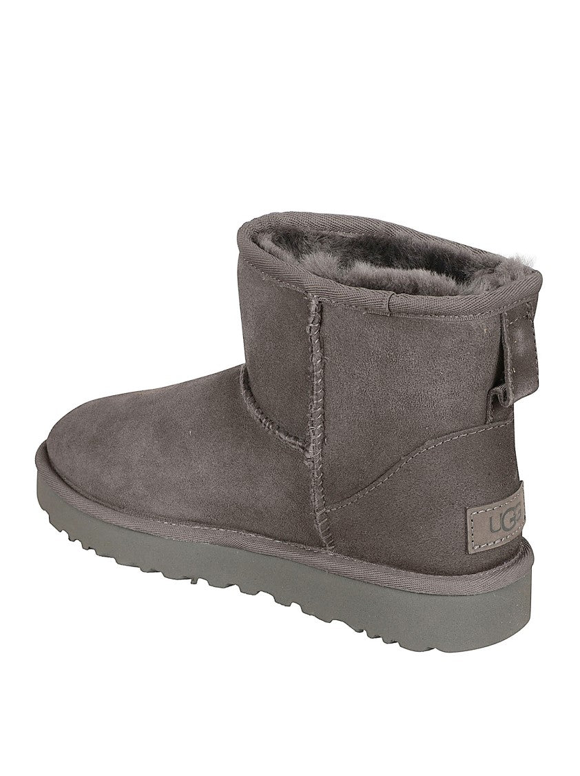 Ugg Ankle-High Grey Sheepskin Boots