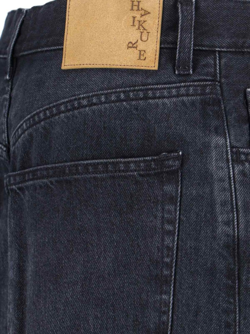 Haikure Candy Black Tencel Wide Jeans – Black