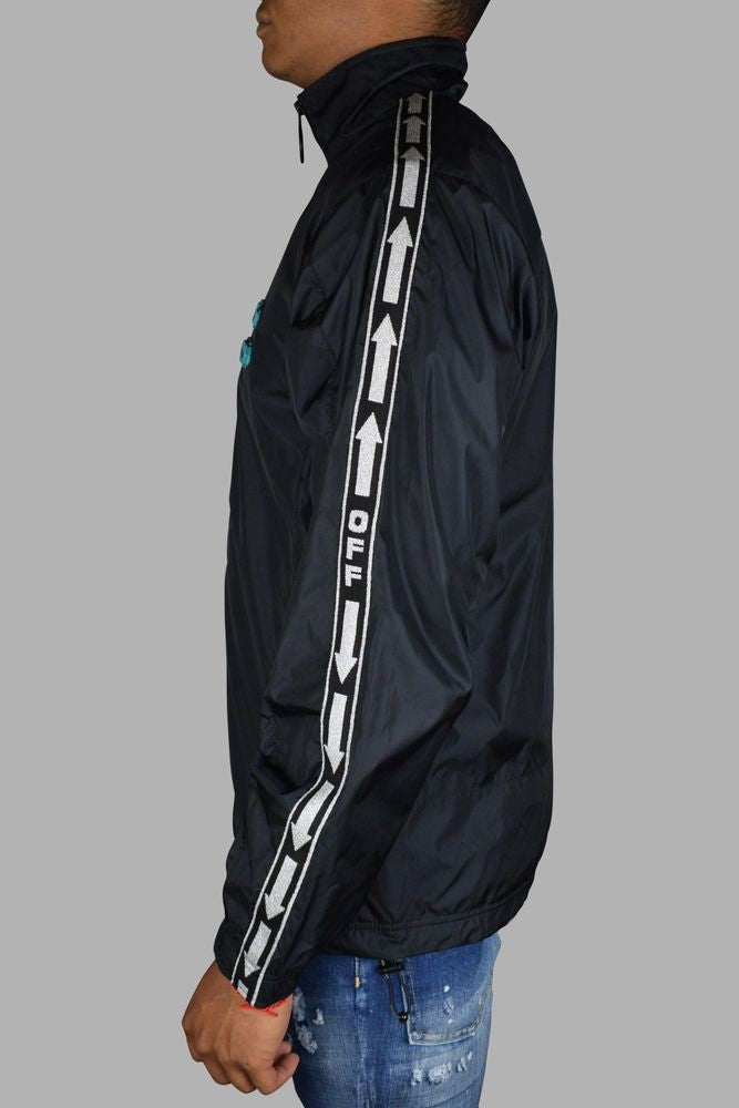 Off-White High Collar Black Jacket