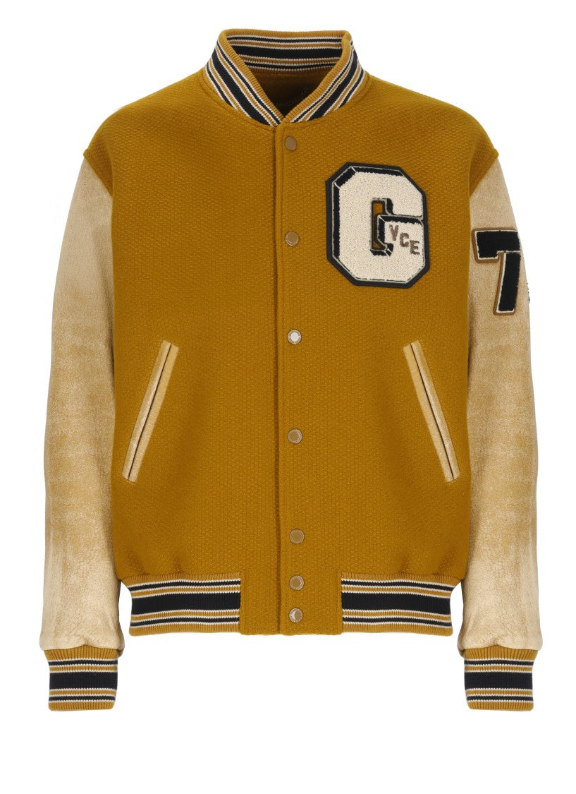 Golden Goose Textured Wool Jacket With High Neck