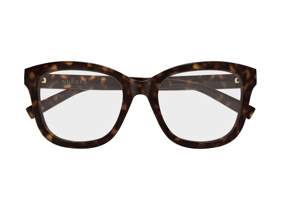 Gucci Gold Gg2104o Tortoiseshell Oversized Square Eyeglasses