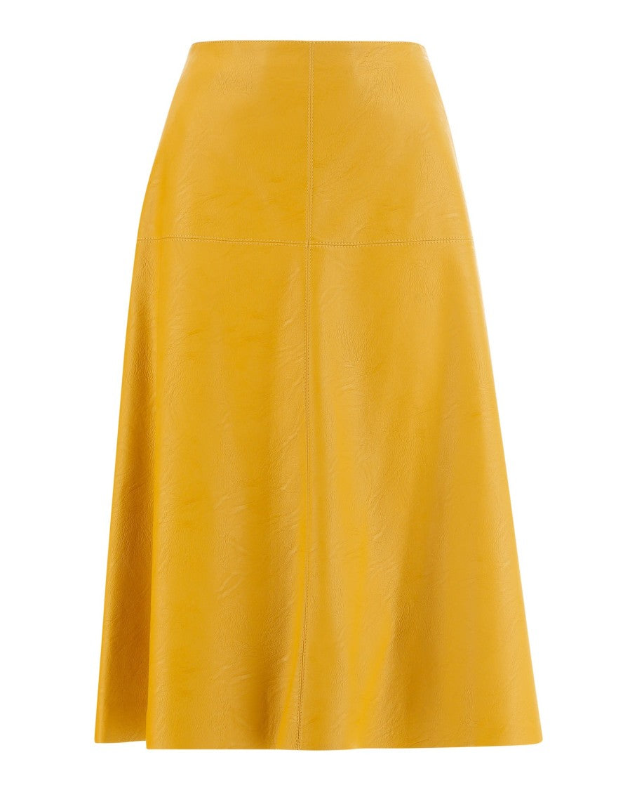 Stella Mccartney Eco-Leather A-Line Midi Skirt
