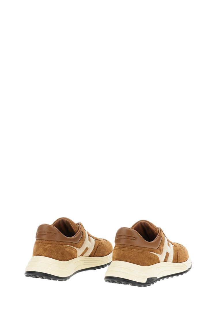 Hogan Brown Suede Leather Hyperlight Sneakers