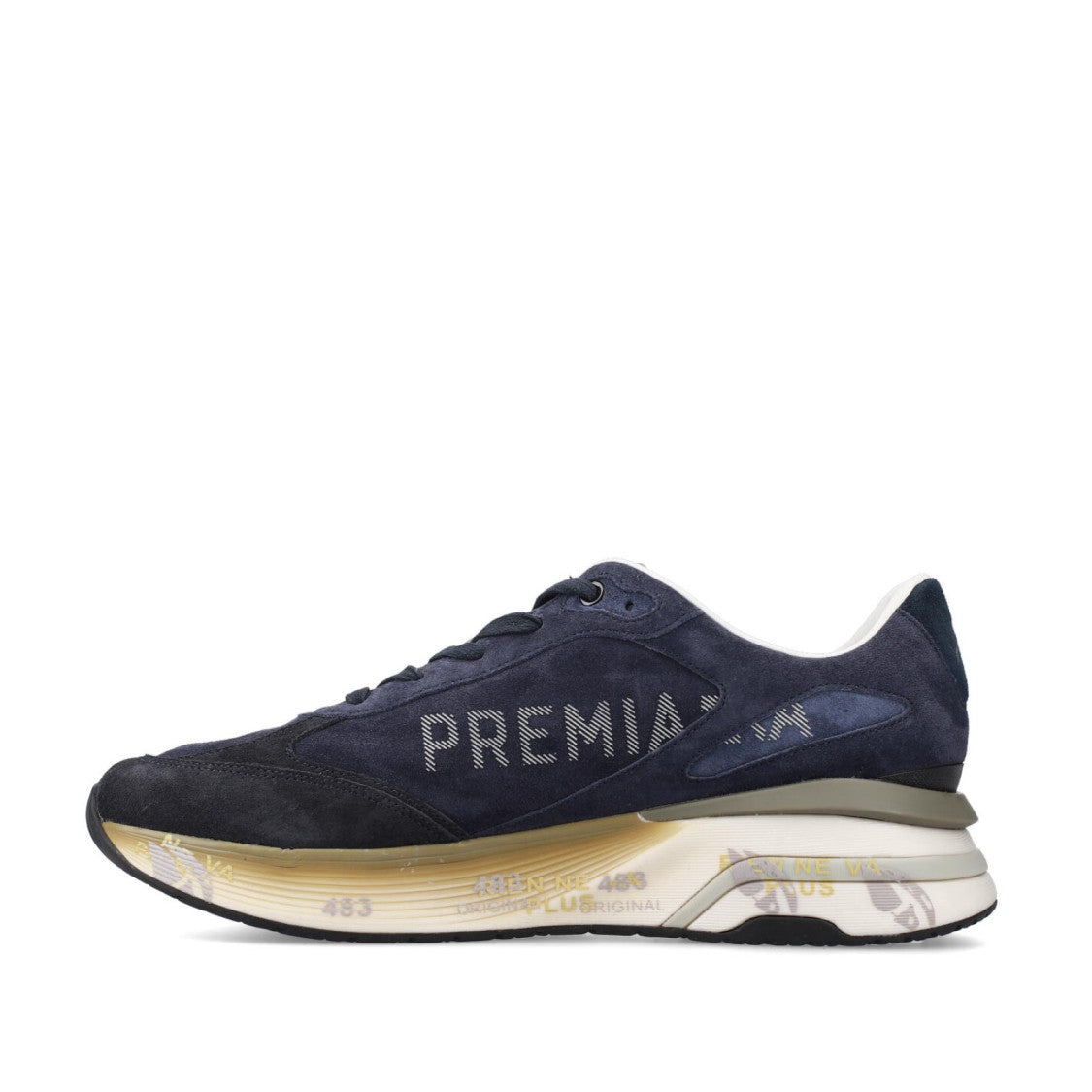 Premiata Sneakers Moerun In Suede Blu