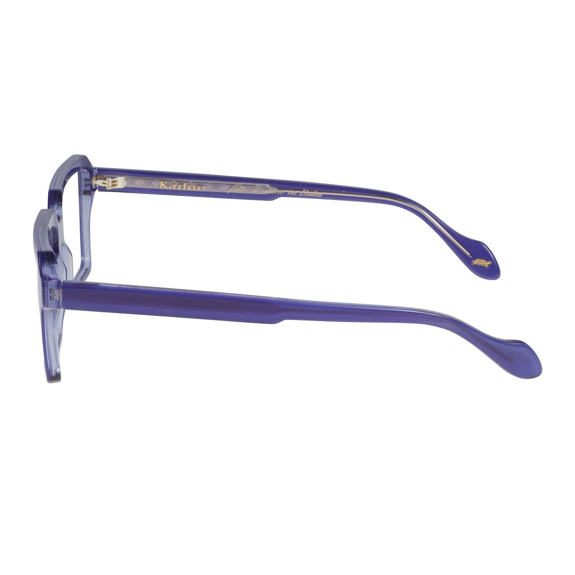 Kador Disko Light Translucent Deep Blue Rectangular Eyeglasses