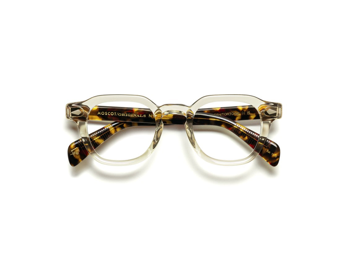 Moscot Tortoiseshell Or-Dol-O Translucent Square Eyeglasses