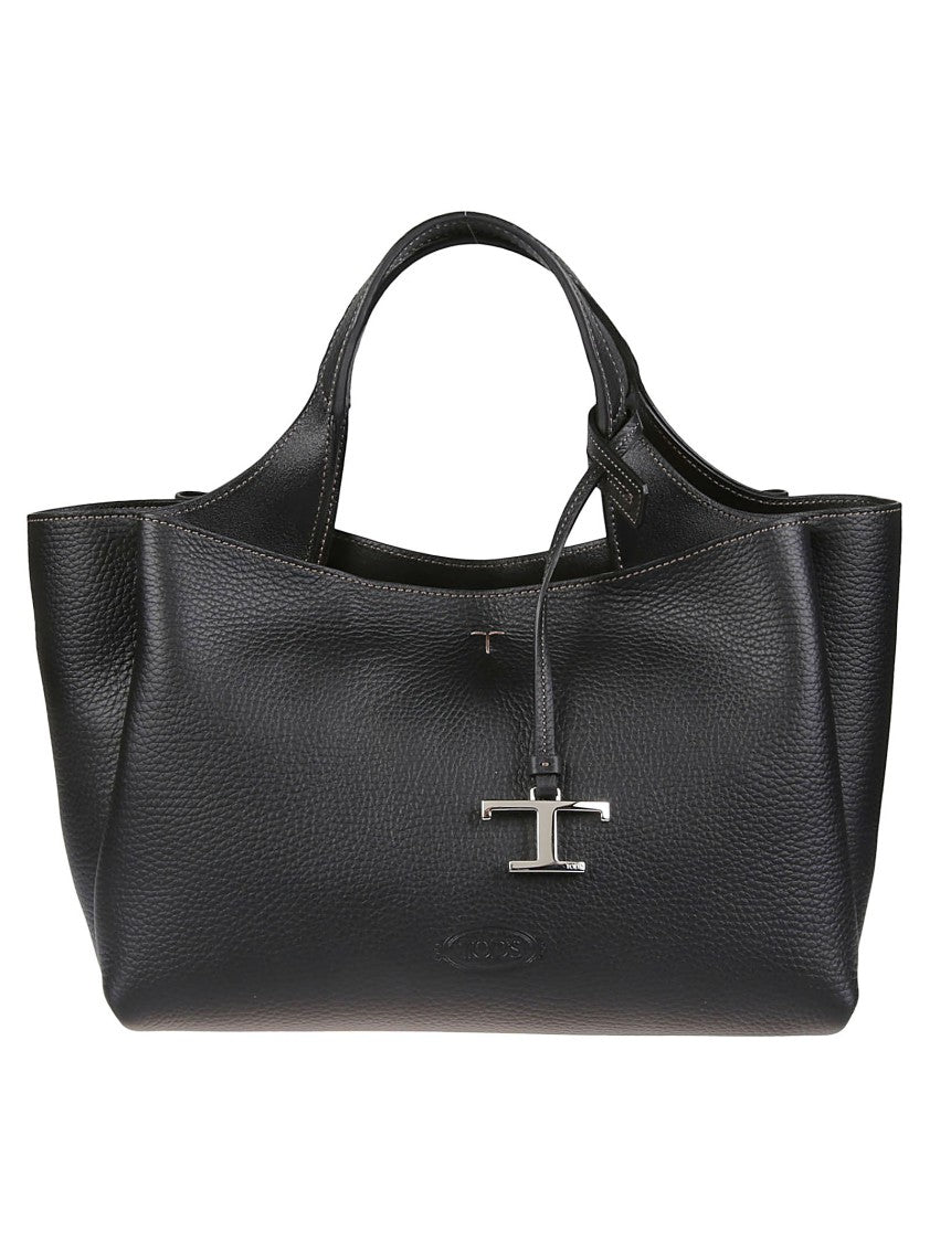 Tod's Black Mini Apa 2 Structured Calf Leather Shoulder Bag