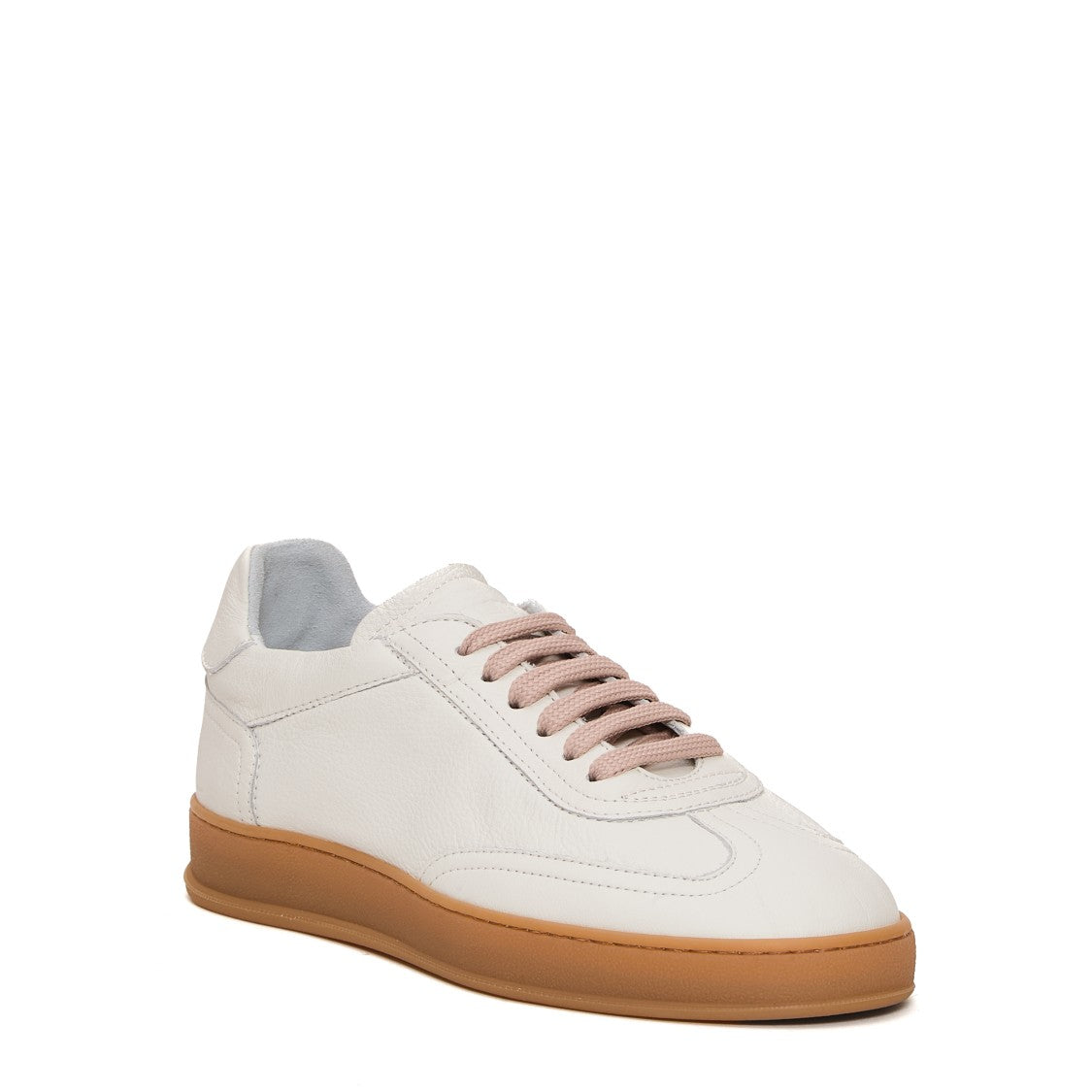 Soldini White Leather Sneakers