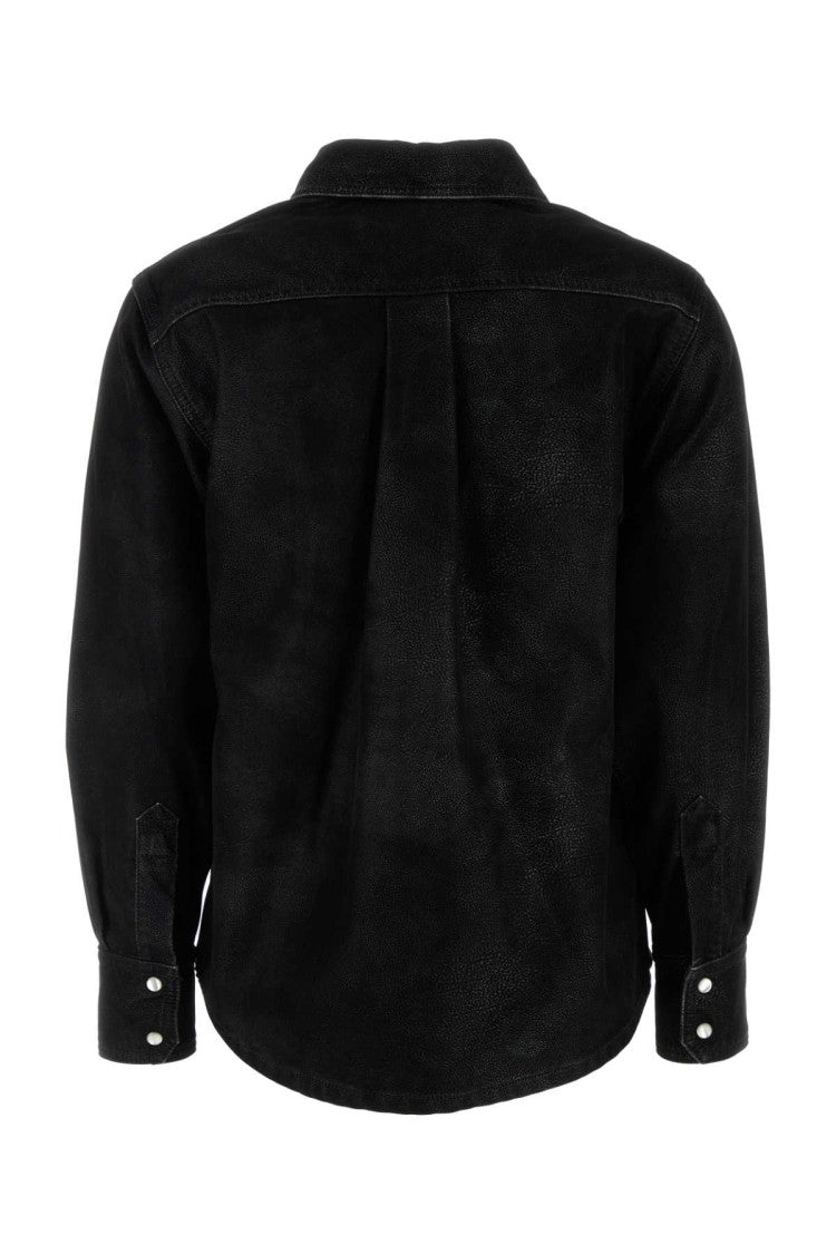 Isabel Marant Étoile Black Synthetic Leather Karima Shirt