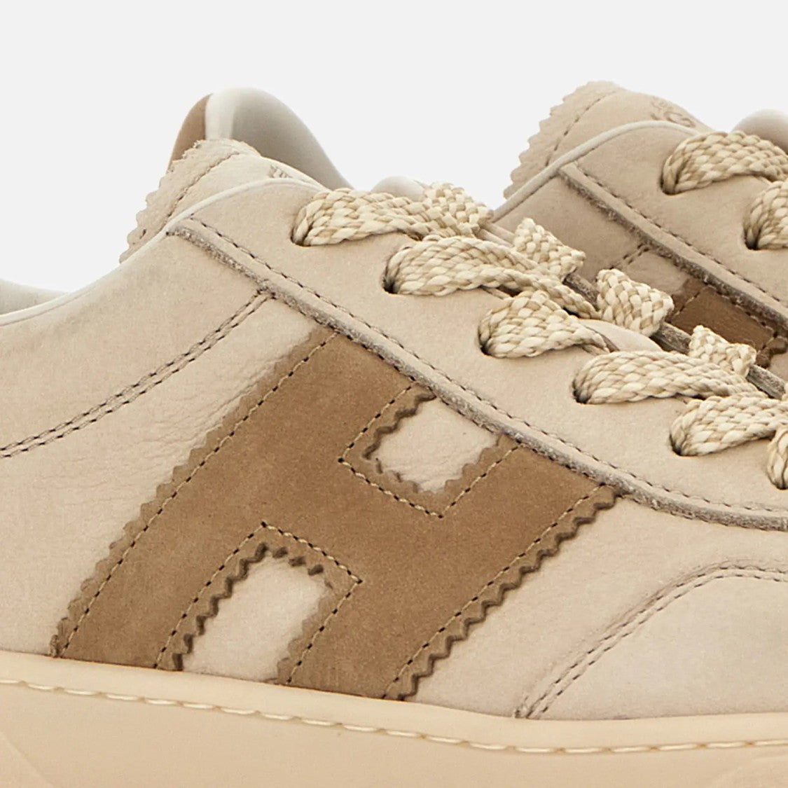 Hogan Beige Light Brown Low-Top Sneakers