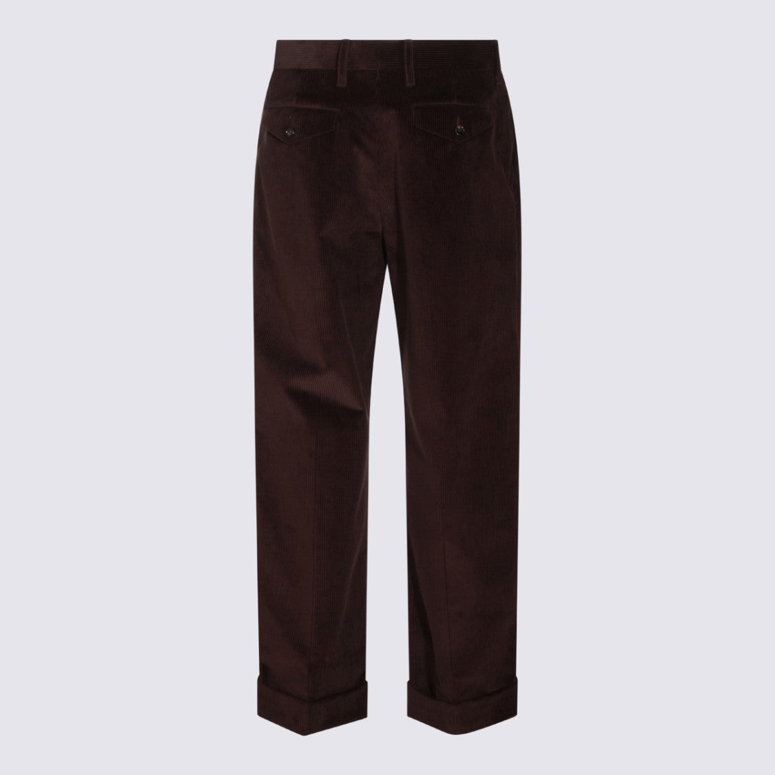 Burberry Dark Brown Cotton Pants