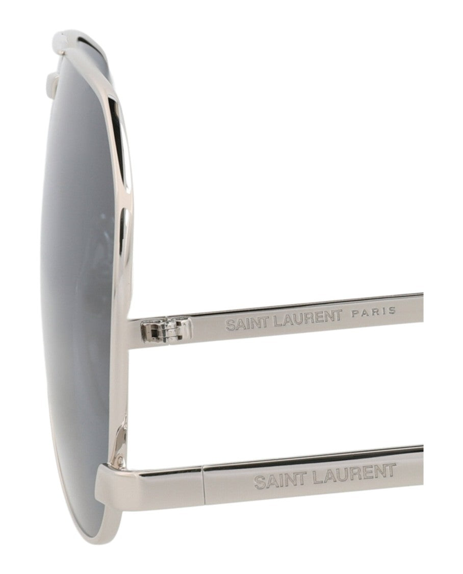 Saint Laurent Aviator-Frame Metal Sunglasses