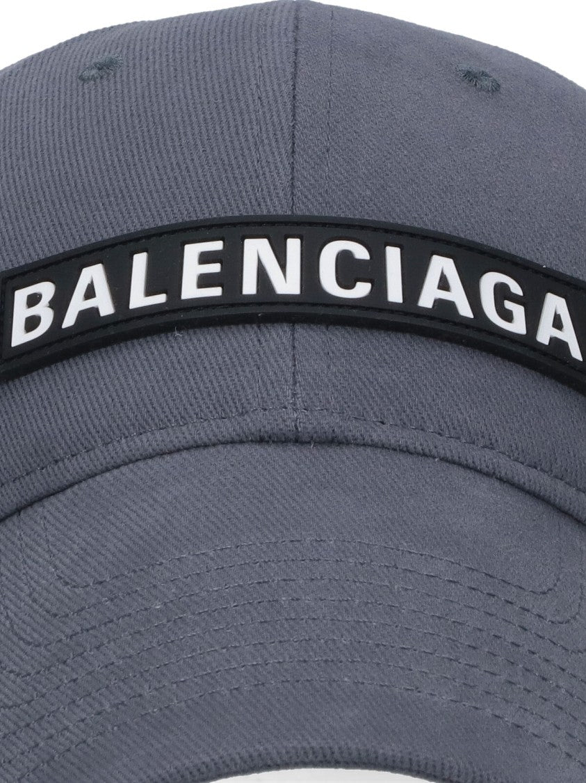 Balenciaga Classic Grey Hat With Structured Brim