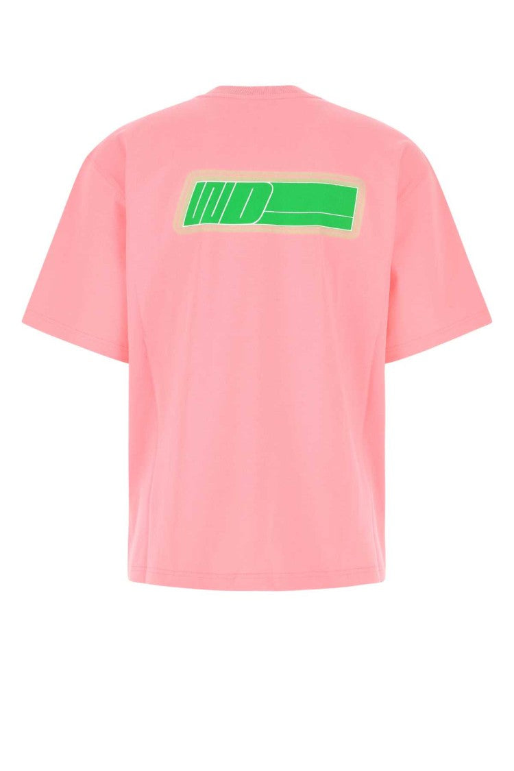 We11 Done Pink Cotton Oversize T-Shirt